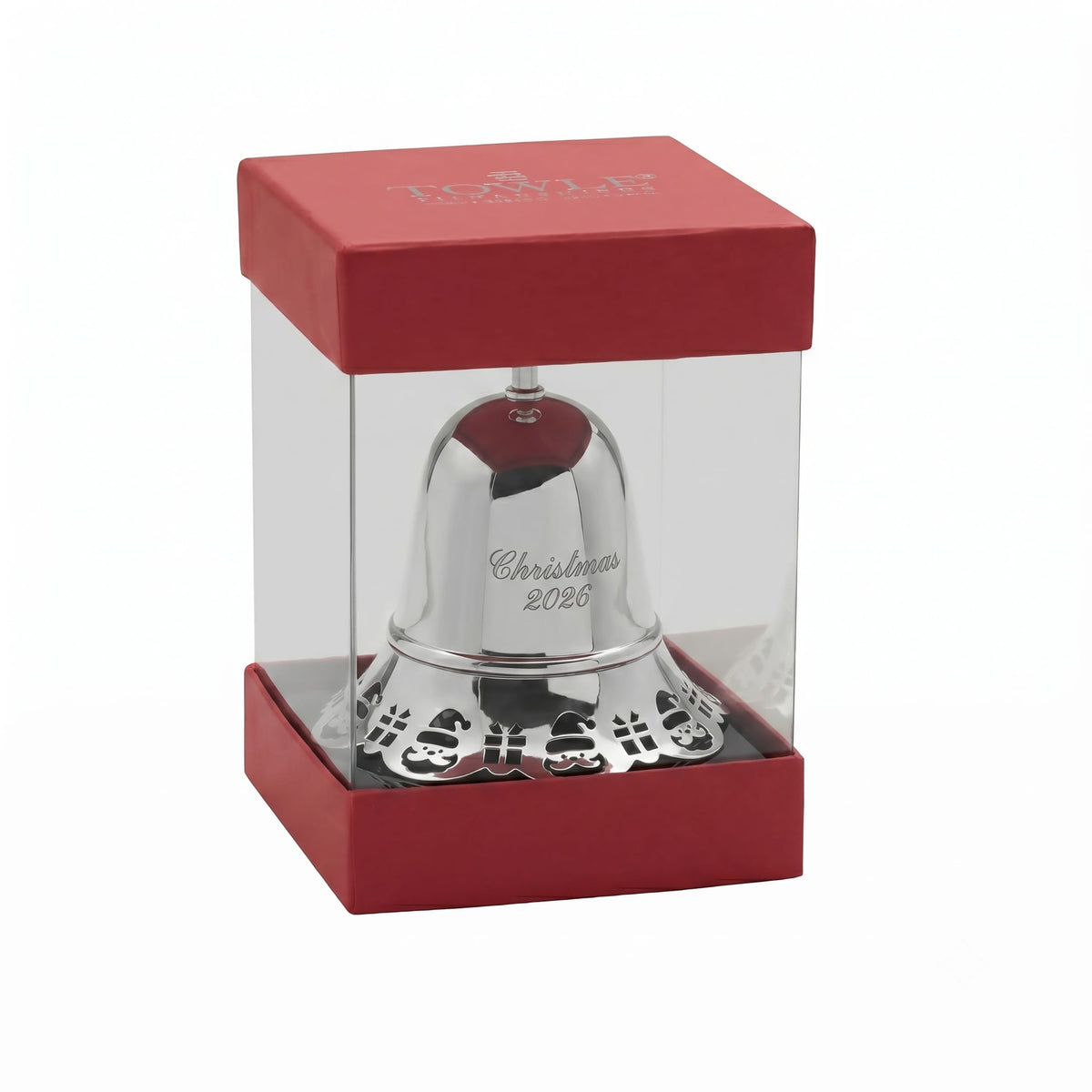 Towle 2026 Silver Plated Pierced Musical Bell Ornament 46th Edition