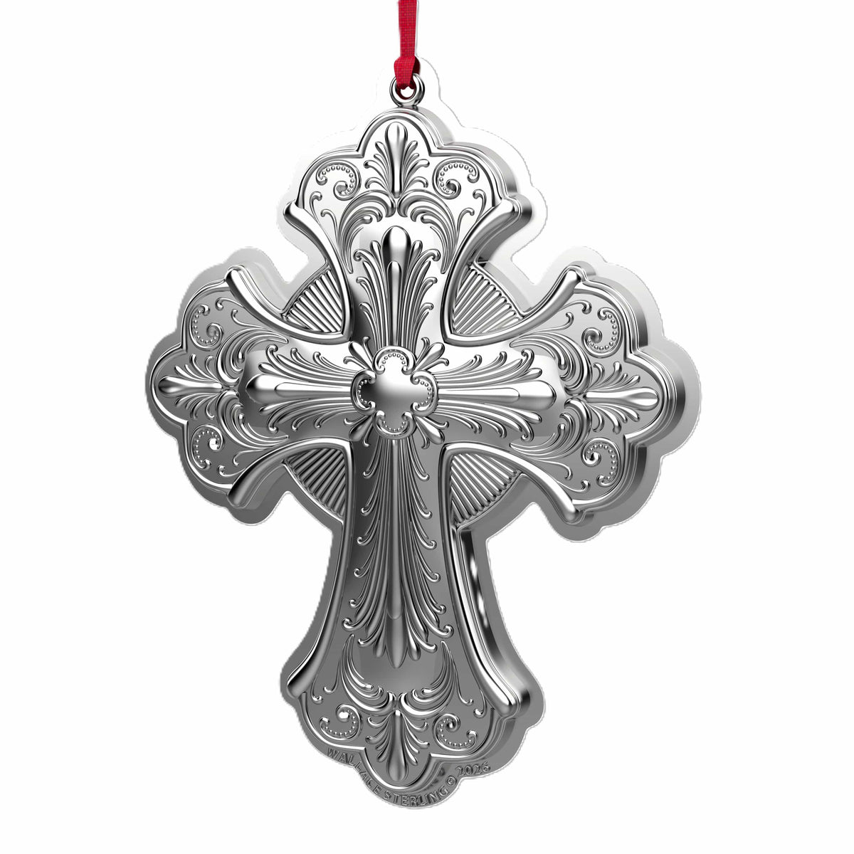 Wallace Grande Baroque 2026 Sterling Silver Cross Ornament 31st Edition