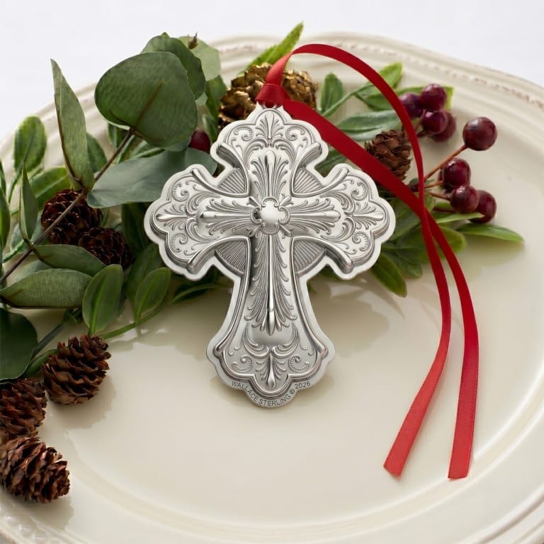 Wallace Grande Baroque 2026 Sterling Silver Cross Ornament 31st Edition