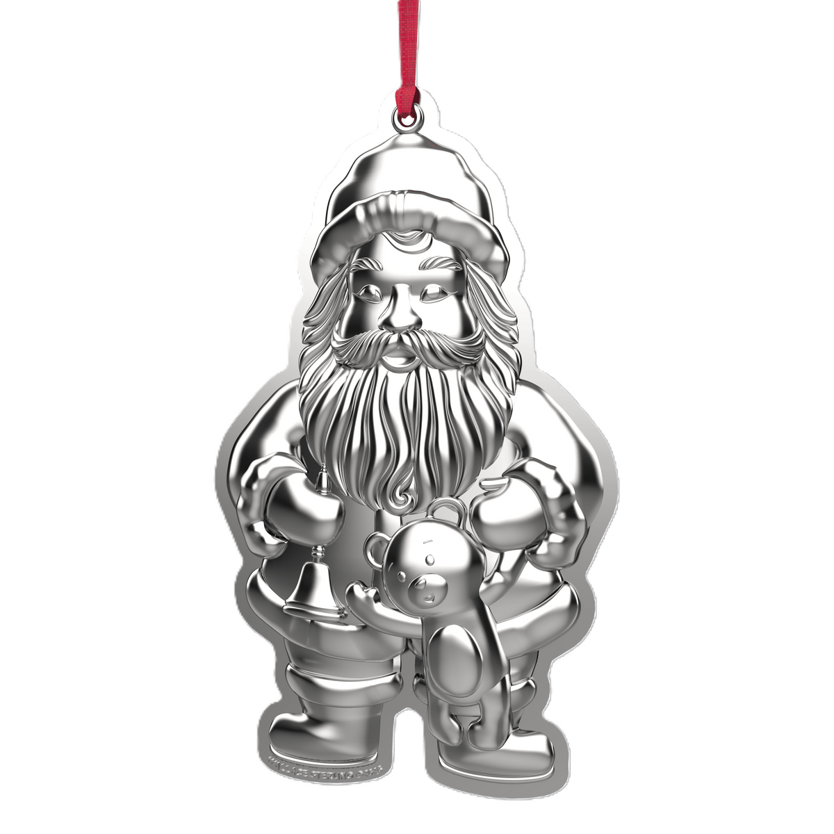 Wallace 2026 Sterling Silver Santa Ornament 10th Edition