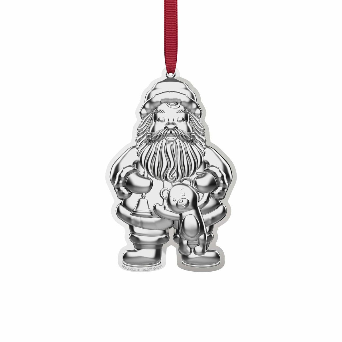 Wallace 2026 Sterling Silver Santa Ornament 10th Edition
