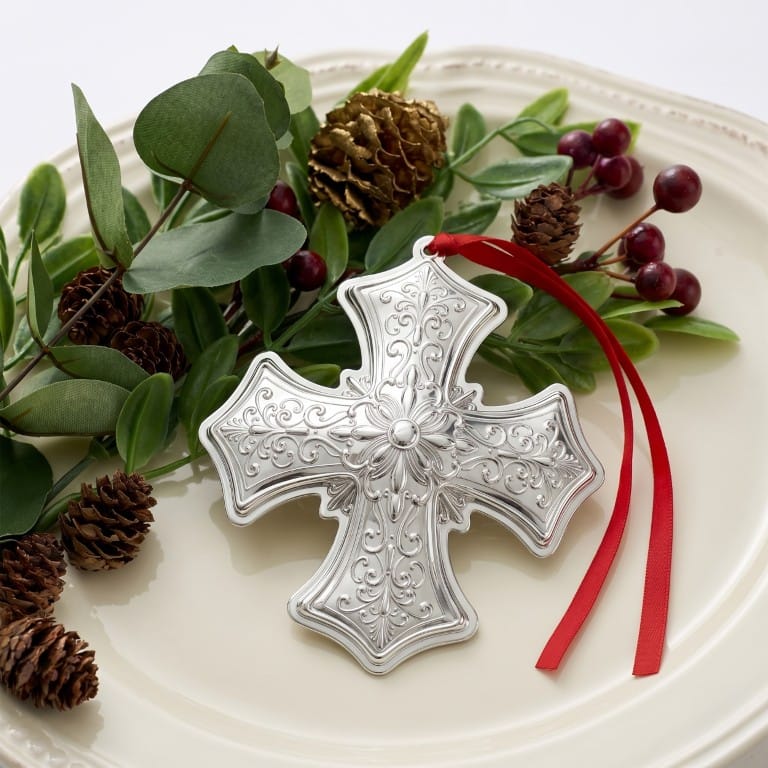 Gorham 2026 Sterling Silver Cross Ornament 13th Edition