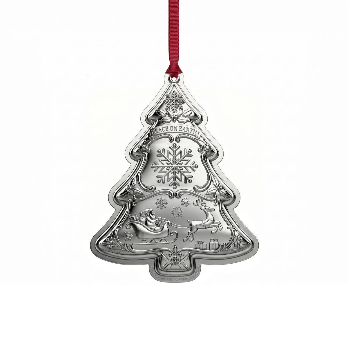Gorham 2026 Sterling Silver Christmas Tree Ornament 10th Edition
