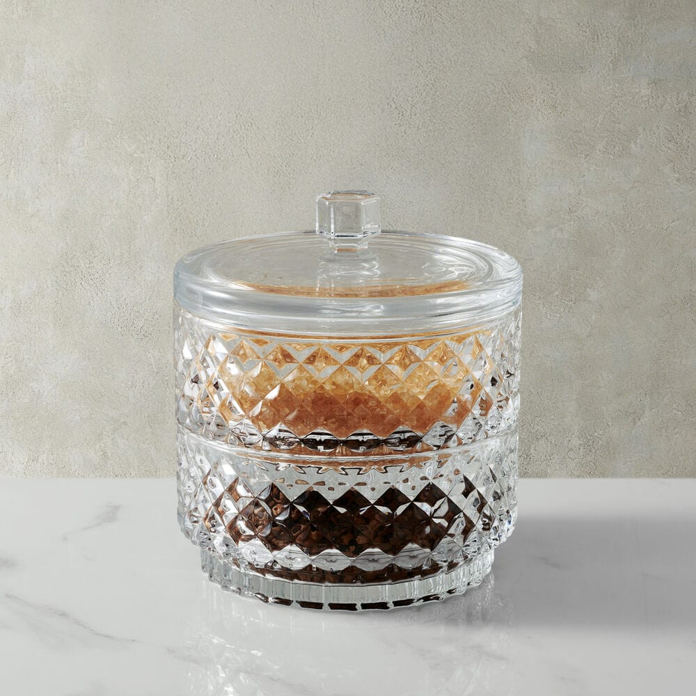 Trellis Glass Stackable Candy Bowls