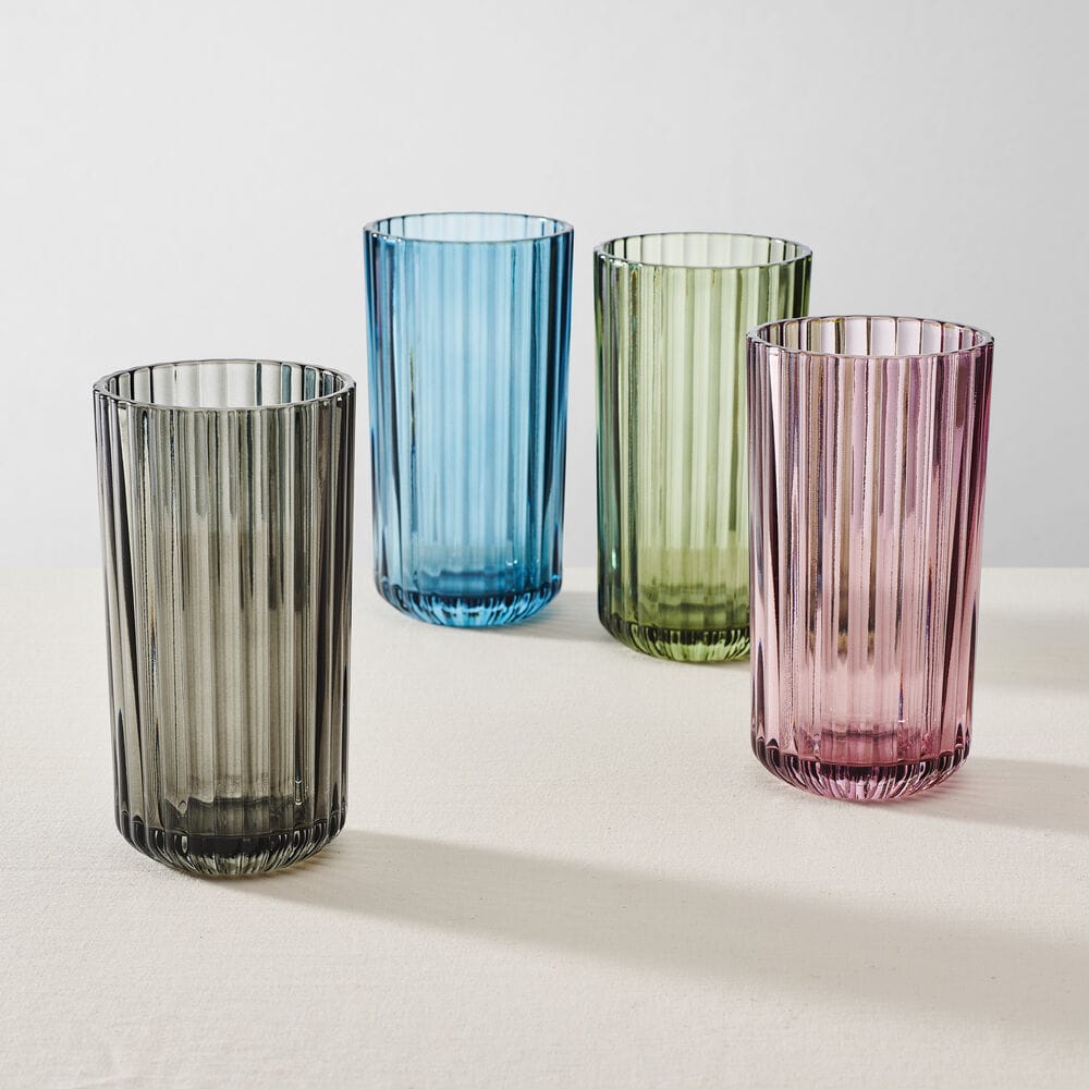 Jasper Colored  Set of 4 Highball Glasses