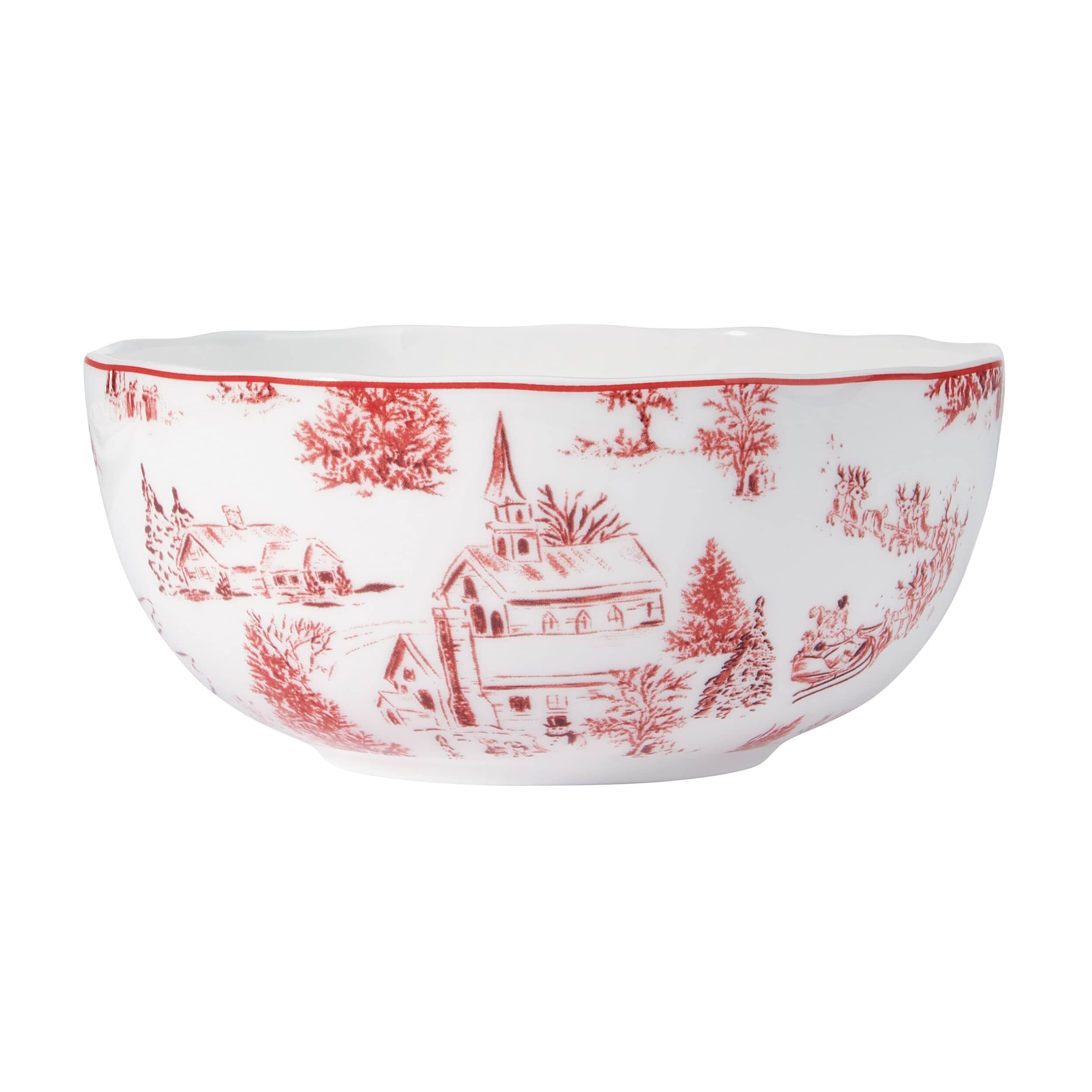 Holiday Village Dinnerware Set, Service for 4