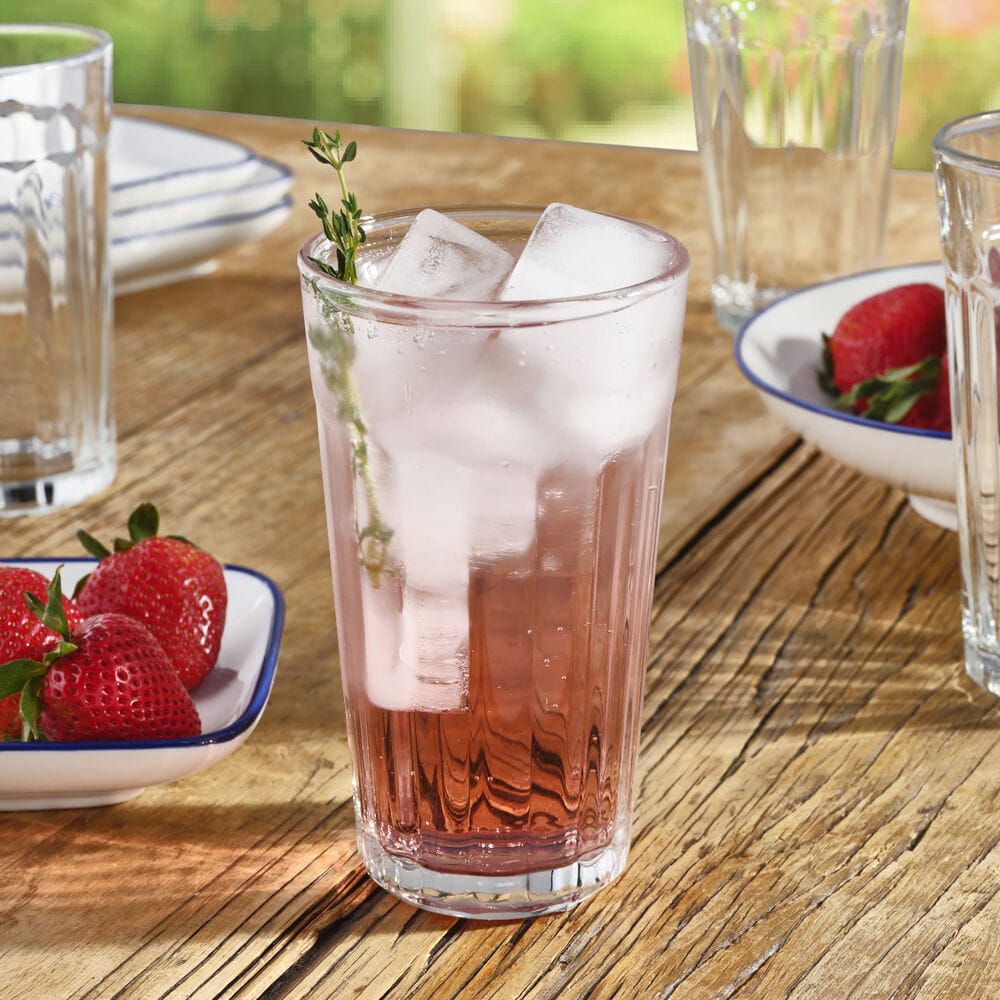 Mable Set of 6 Highball Tumbler Glasses 12oz.