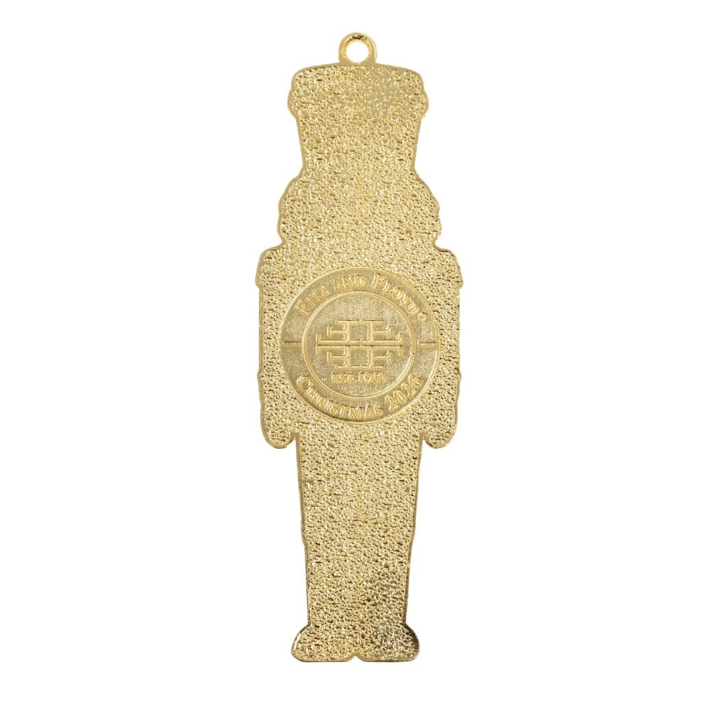 Fitz & Floyd 2026 Gold Plated Enameled Nutcracker Ornament