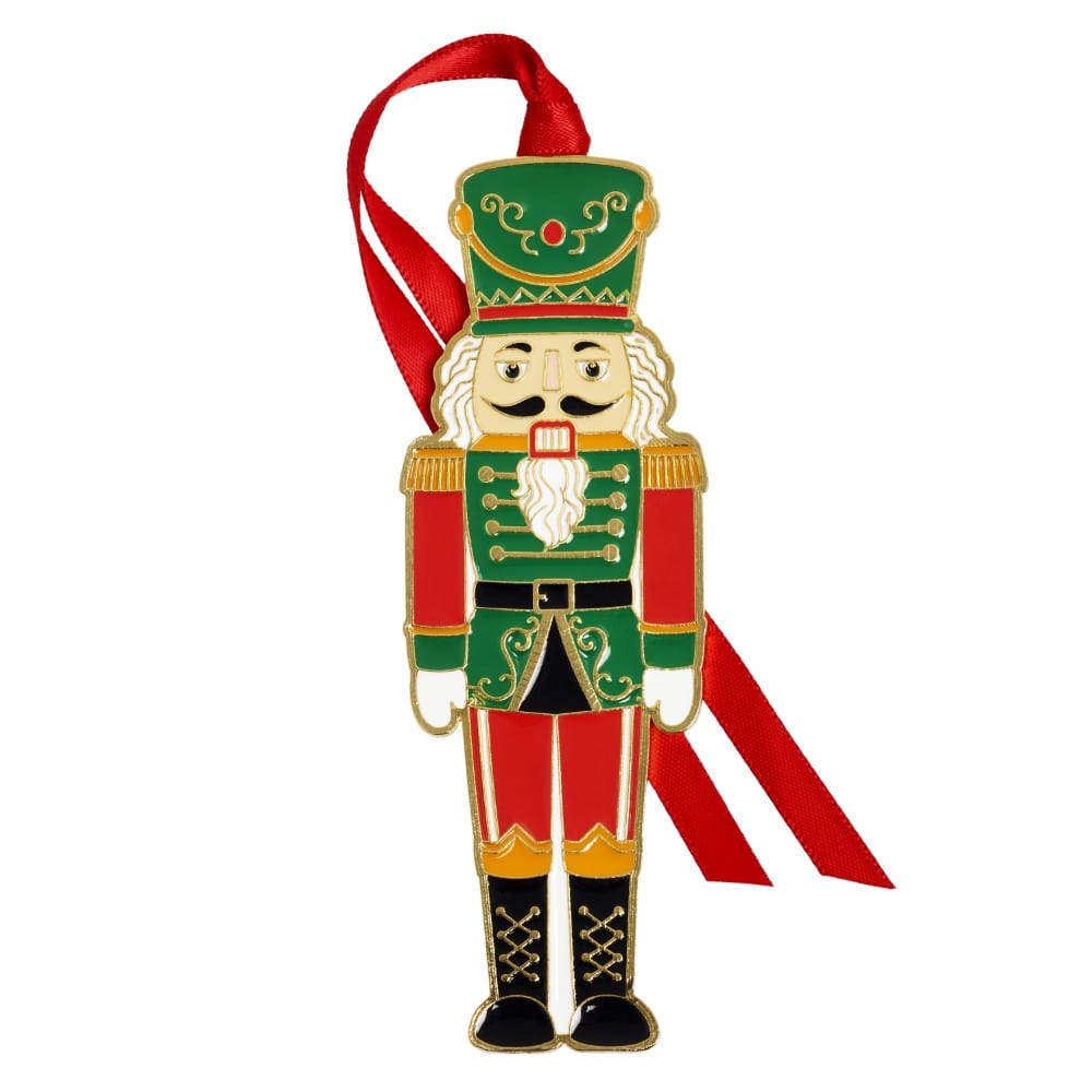 Fitz & Floyd 2026 Gold Plated Enameled Nutcracker Ornament