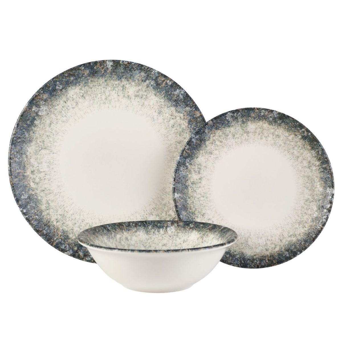 Arctica Blue 12 Piece Dinnerware Set, Service for 4