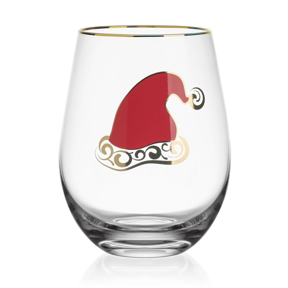 Stemless Gifts Holiday Stemless Wine Set of 4