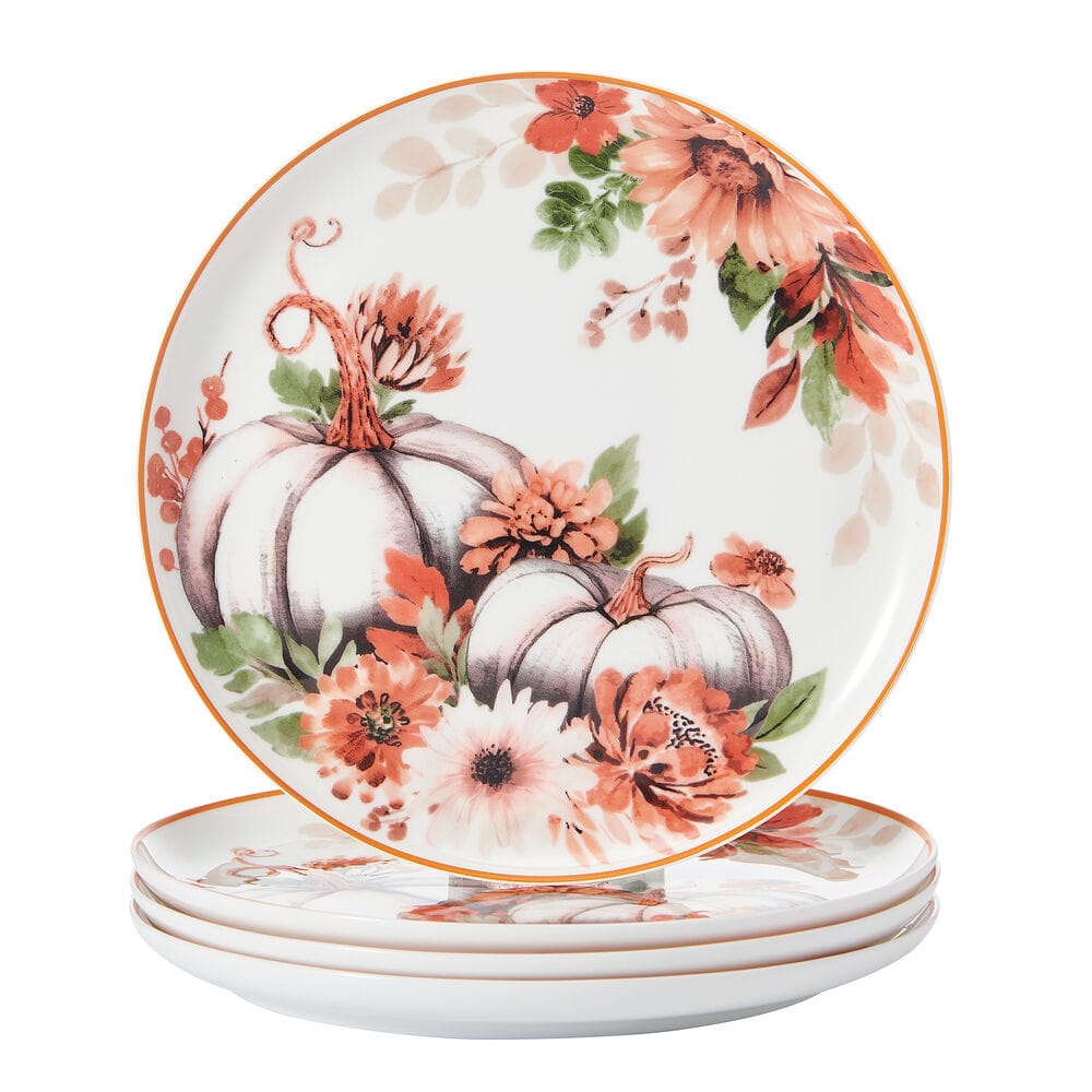Autumn Bloom Set of 4 Salad Plates