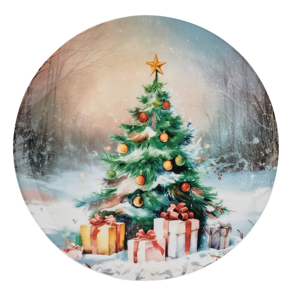 Vintage Christmas Set of 4 Holiday Salad Plates