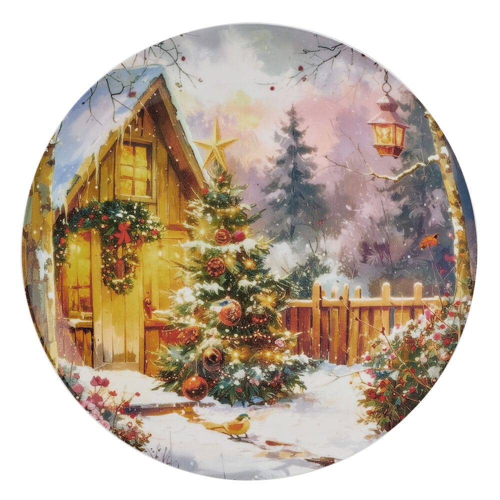 Vintage Christmas Set of 4 Holiday Salad Plates