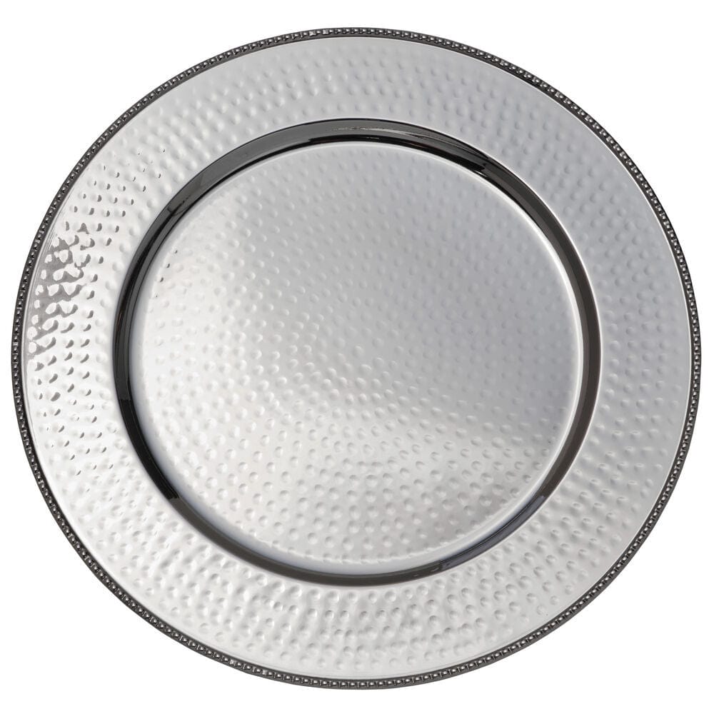 Silver Set of 4 Charger Plates