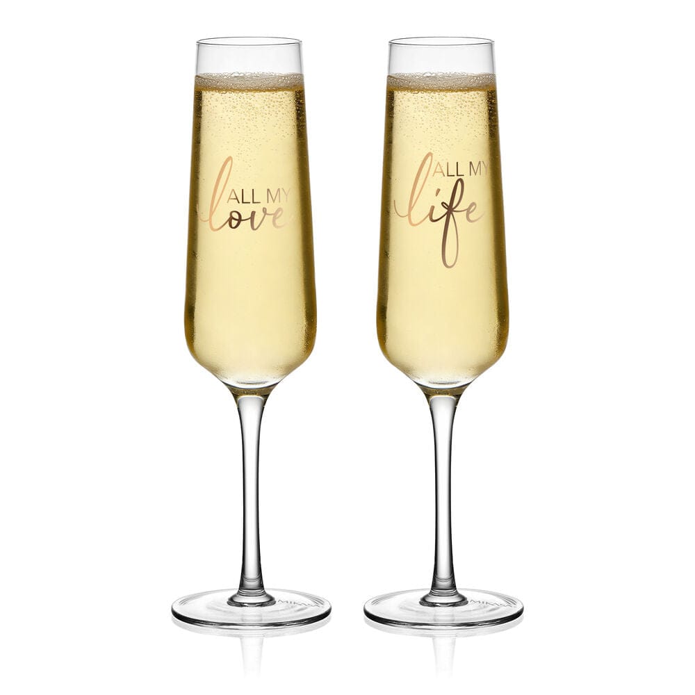 Champagne Flutes  Set of 2 All My Life