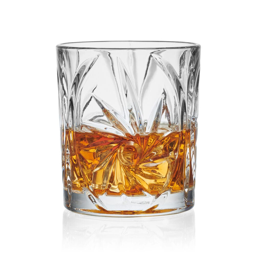 Kelsey Set of 4 Double Old Fashioned Whiskey Glasses Mikasa