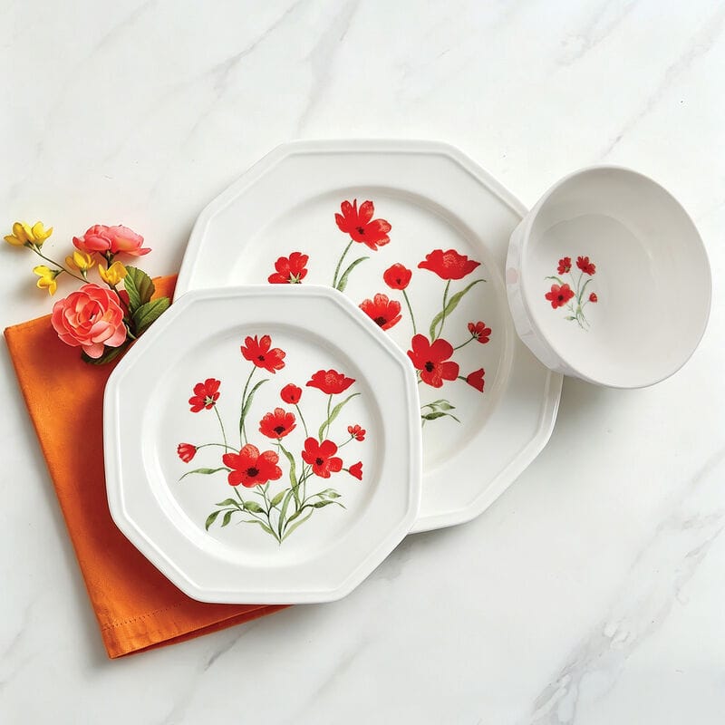 Roselle 12 Piece Dinnerware Set, Service for 4