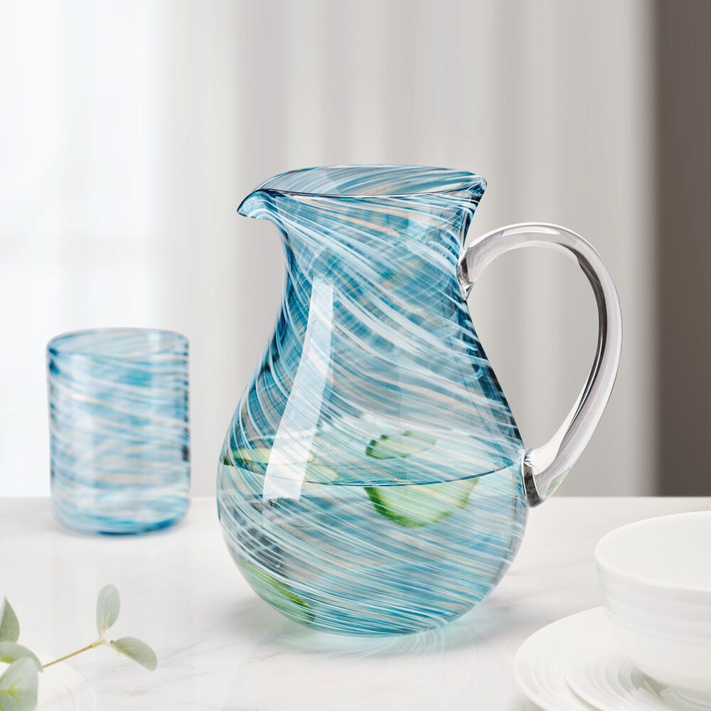 Color Pitcher Color Swirl Blue Pitcher – Mikasa