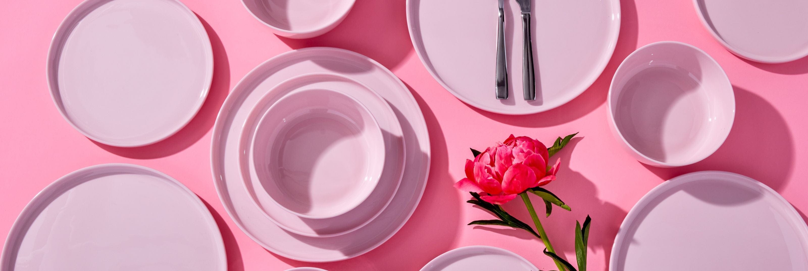 Madison Pink 12 Piece Dinnerware Set, Service for 4