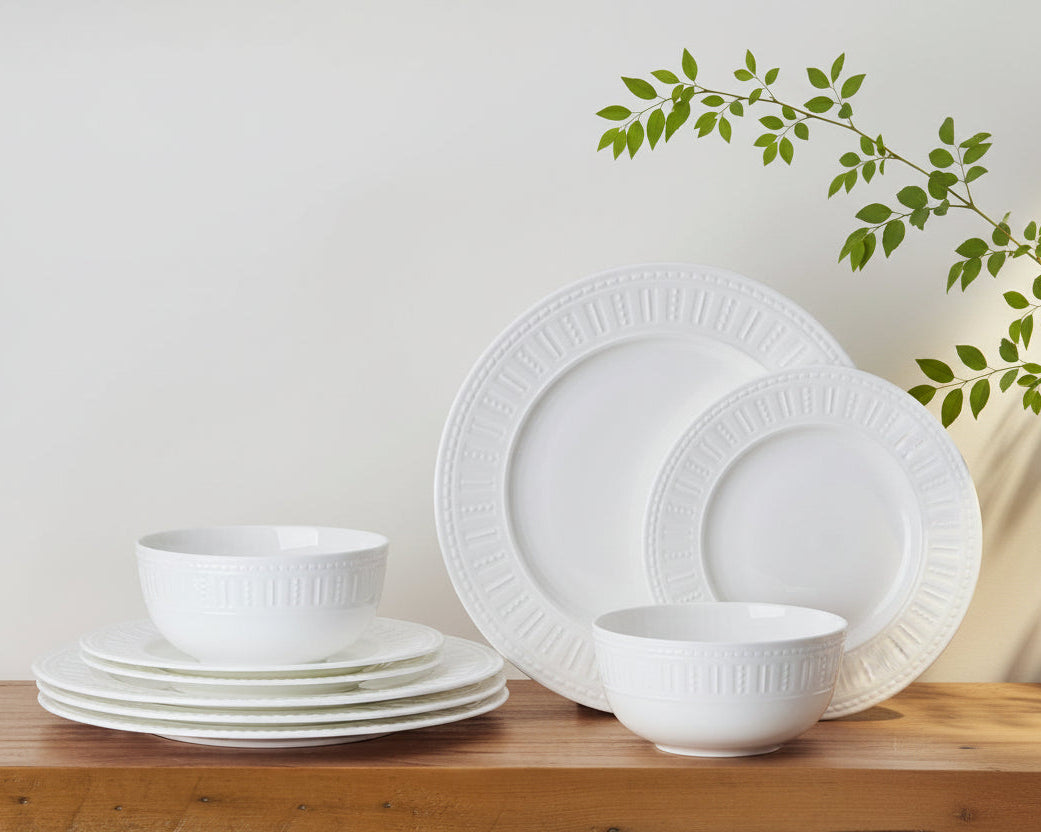 Miles 12 Piece Dinnerware Set, Service for 4