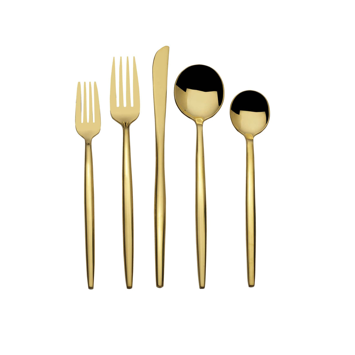 Shea Gold Forged 20 Piece Flatware Set, Service for 4