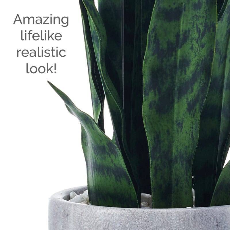 18 Inch Faux Snake Plant in Pot Mikasa