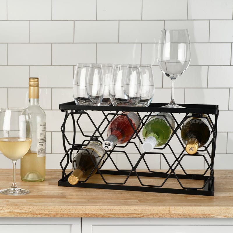 Collapsible Stackable 8 Bottle Wine Rack – Mikasa