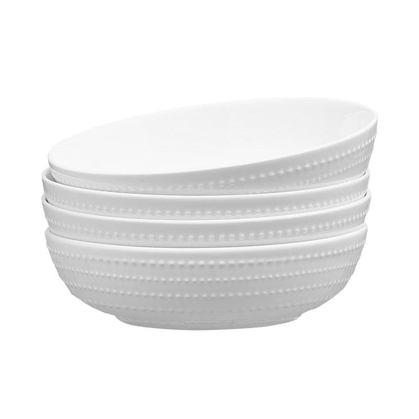カネヨシ　ヒース4枚 - Rim Line Pasta Bowl ヒースセラミック(Heath) 4枚 - Rim Line Pasta Bowl ヒース