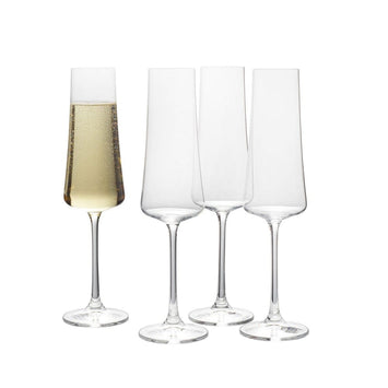 Pair Of Chatsworth Crystal Champagne Flutes By Mikasa