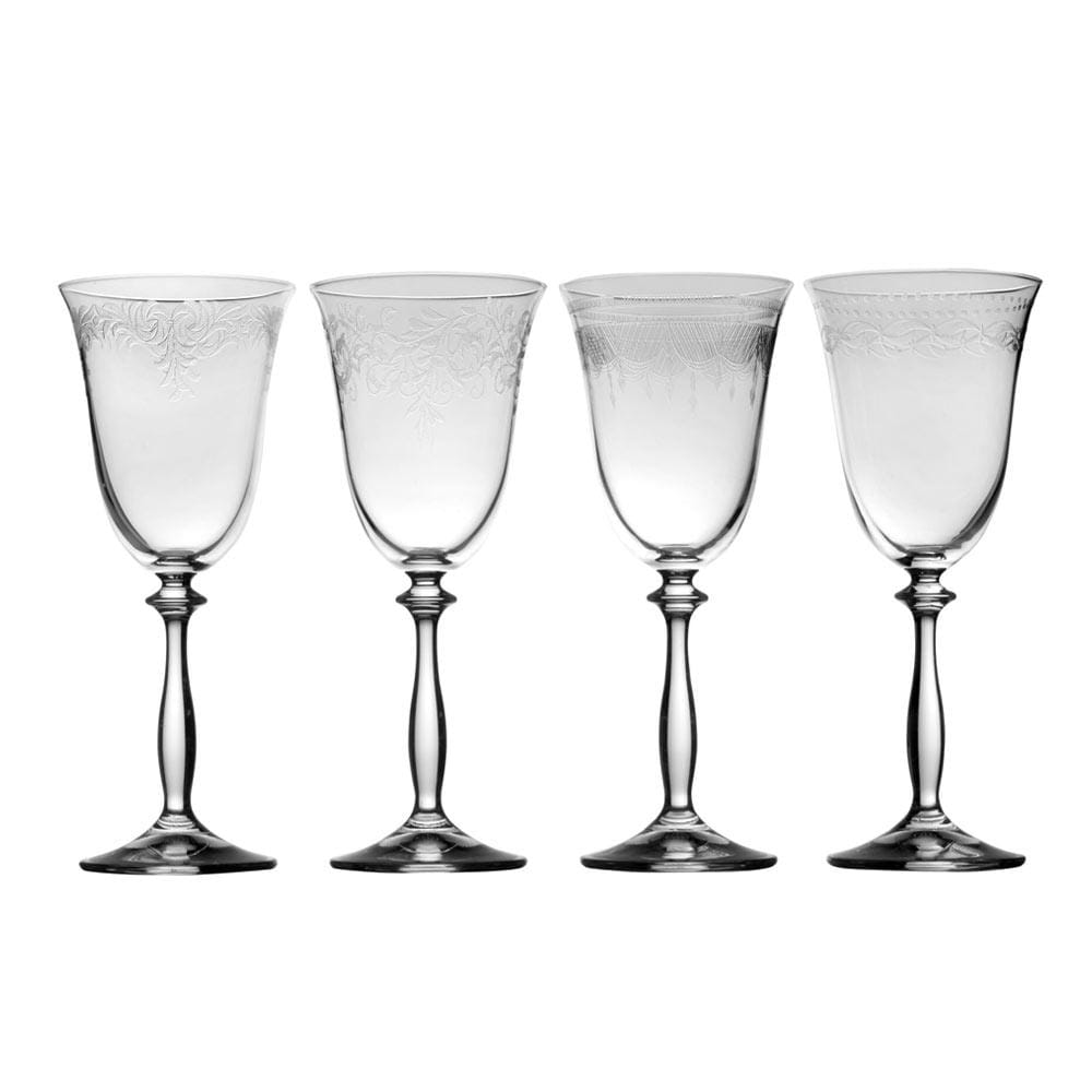 Amelia Set of 4 White Wine Glasses Mikasa