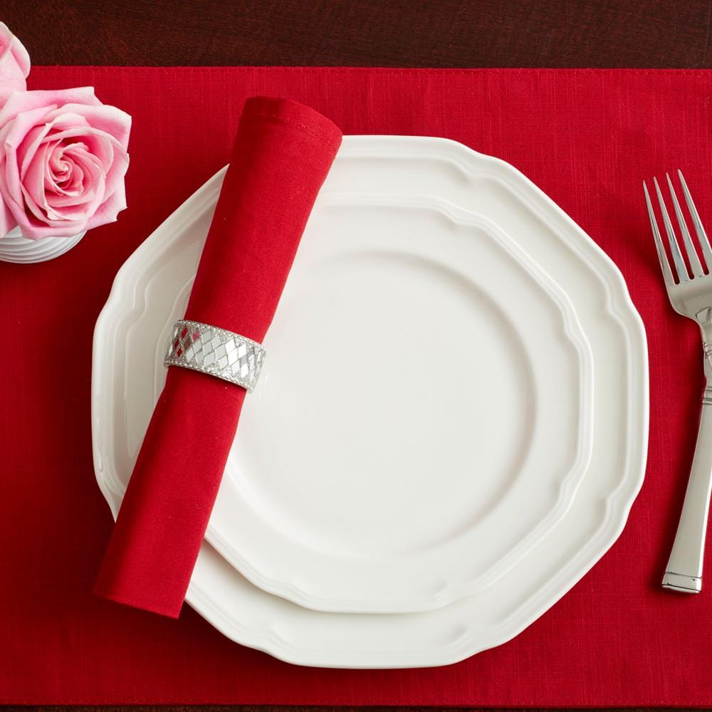 Antique White Dinner Plate