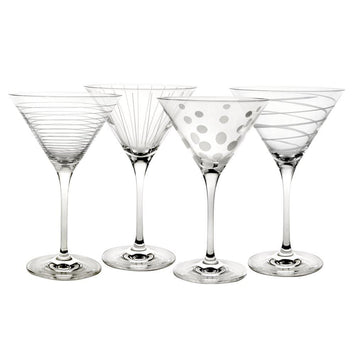 Jillmo Martini Glass Insulated Stainless Steel Margarita Glass with Lid Set  of 2