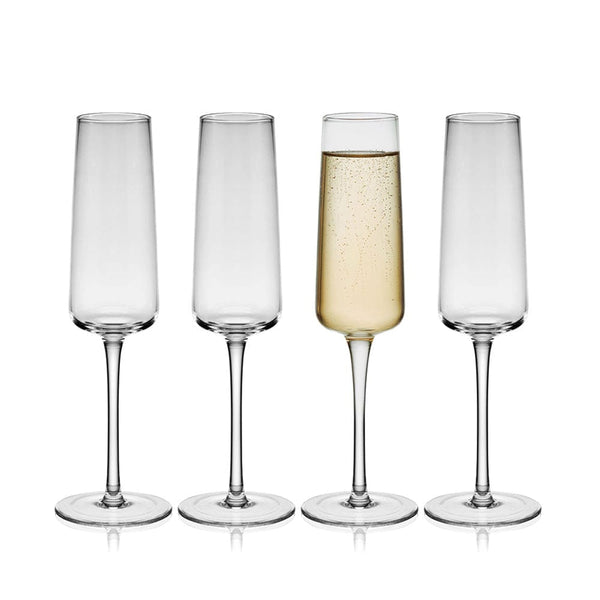 Melody Set of 4 Champagne Flute Glasses – Mikasa