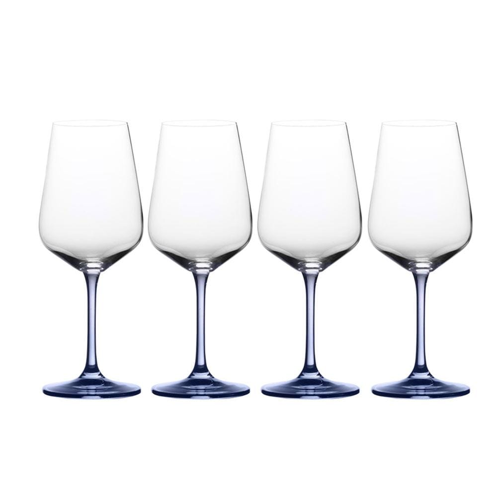 Gianna Ombre Blue Set of 4 White Wine Glasses Mikasa