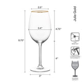 Amelia Set of 4 White Wine Glasses – Mikasa