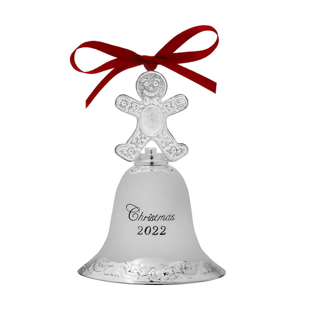 Grande Baroque 2022 Silver Plated Bell Ornament 28th Edition Mikasa