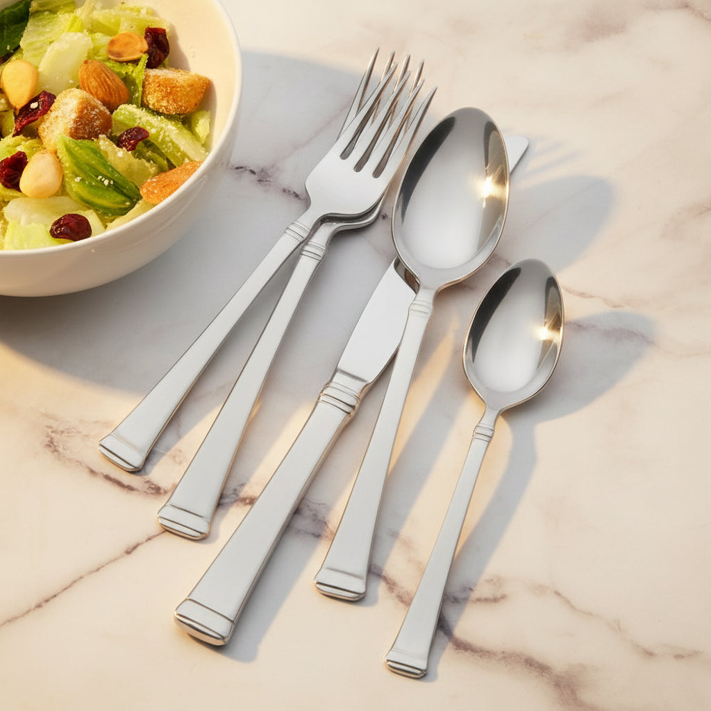 Harmony 65 Piece Flatware Set, Service for 12