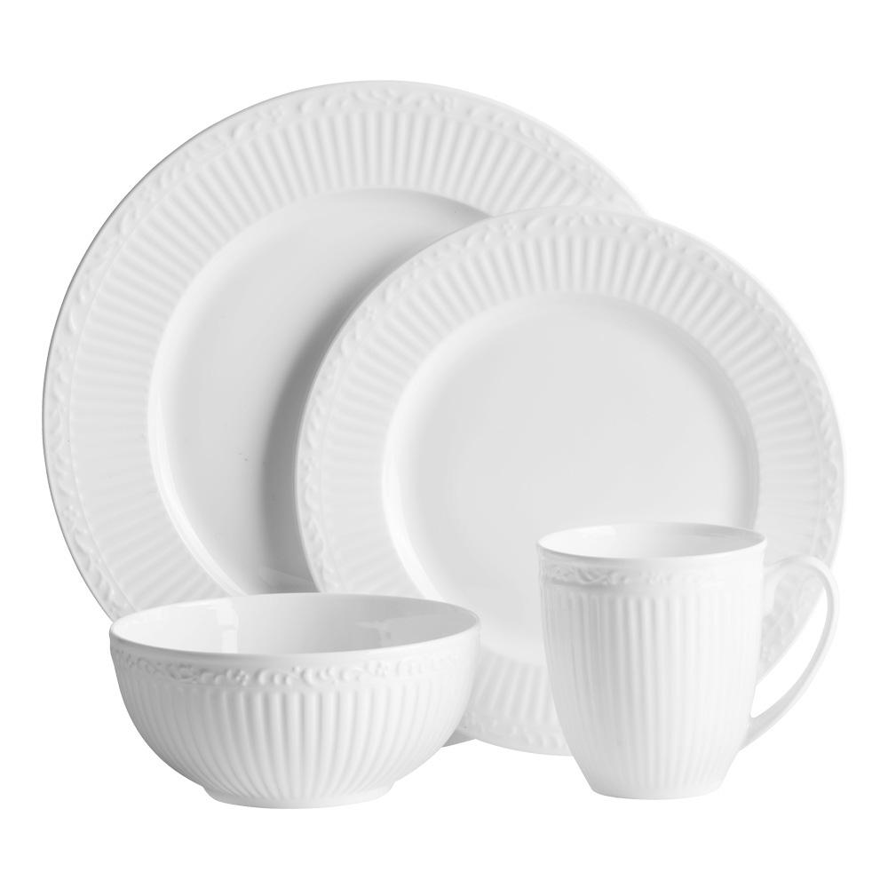 Countryside White Bone China Dinnerware Set
