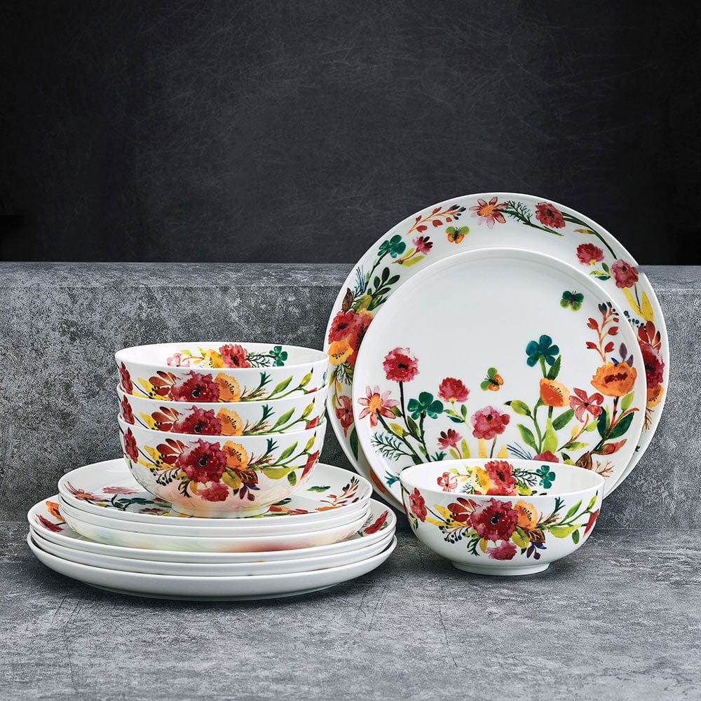 Karina 12 Piece Dinnerware Set, Service for 4 – Mikasa