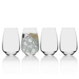 Indulge in Luxury with Mikasa OPUS Fine Crystal Highball Glasses - Set of 4