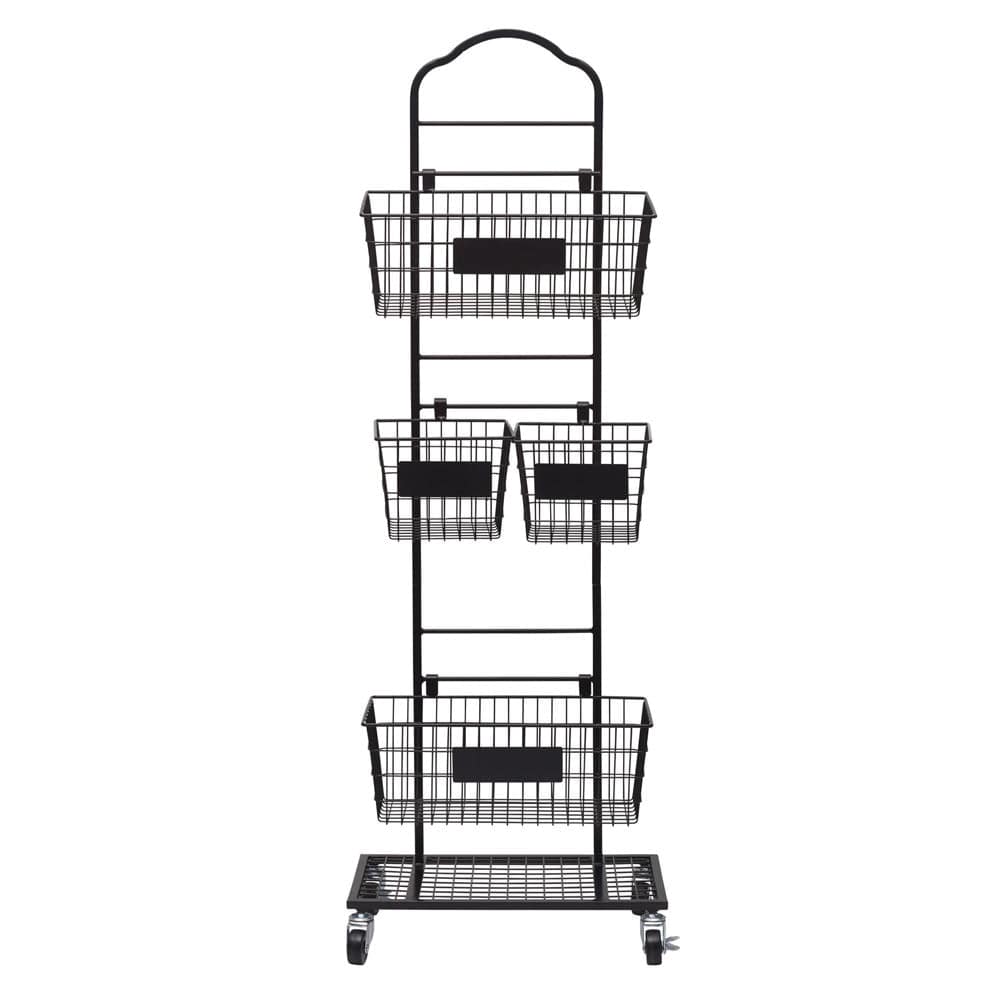 Mercato 3 Tier Adjustable Storage Rack with Chalkboard Plates – Mikasa