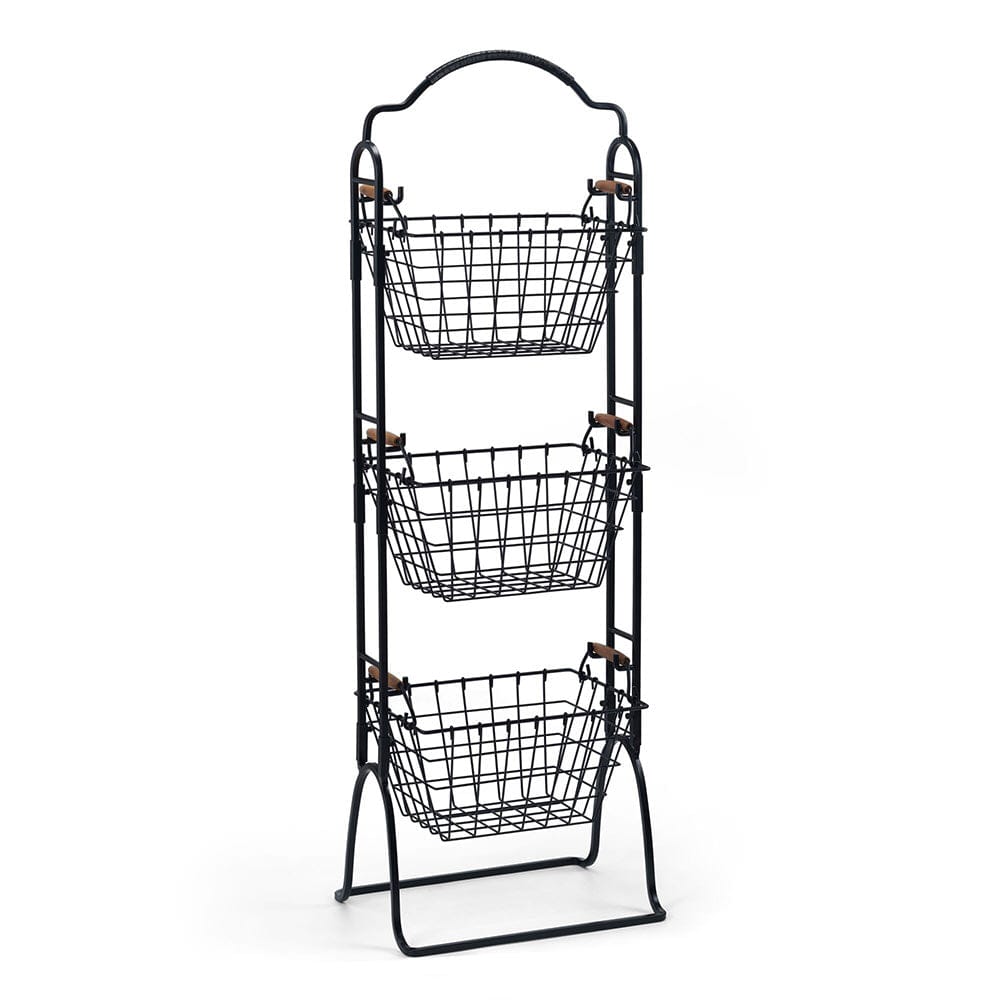 Pacific 3 Tier Adjustable Standing Storage Rack – Mikasa