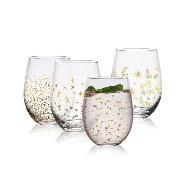 Celebrate Together™ Fall 4-pc. Acrylic Stemless Wine Glass Set