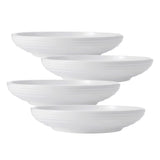 Swirl Bone Set of 4 Individual Pasta Bowls