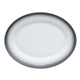 Mikasa Swirl Ombre Graphite Oval  Platter