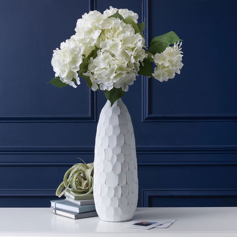 Textured White Tall Vase Mikasa