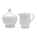 Mikasa Trellis White Sugar & Creamer Set