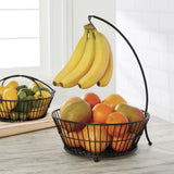 2-Tier Fruit Bowl with Banana Hanger – ZEUS & RUTA