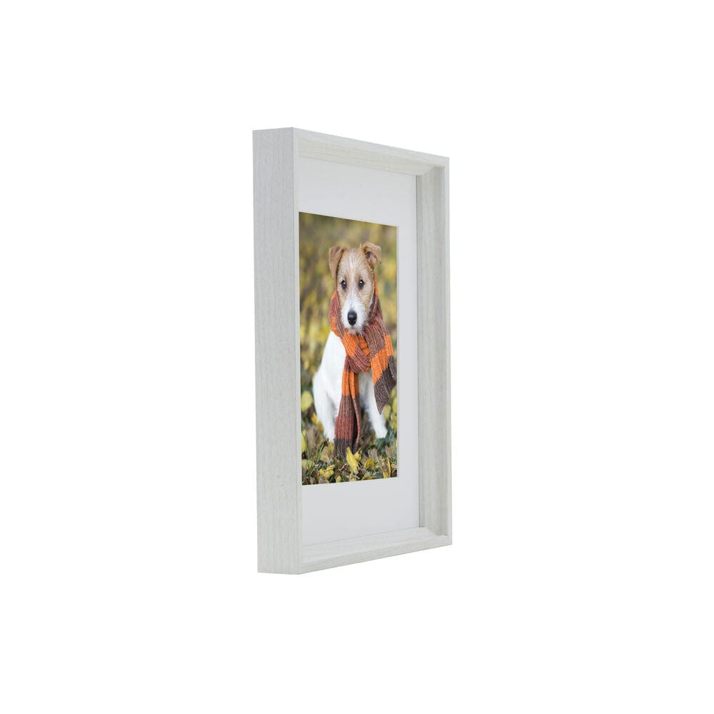 White 11 x 14 Gallery Frame, Matted to 8 x 10 Mikasa